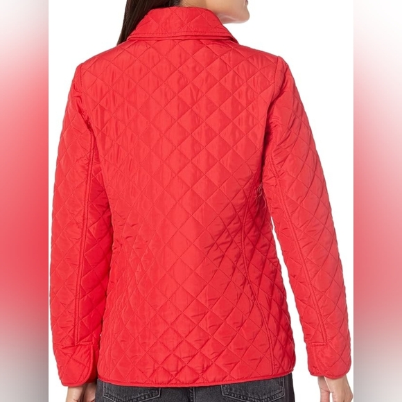 Jones New York Women's Red Quilted 5 Button Jacket Size S - Picture 2 of 7